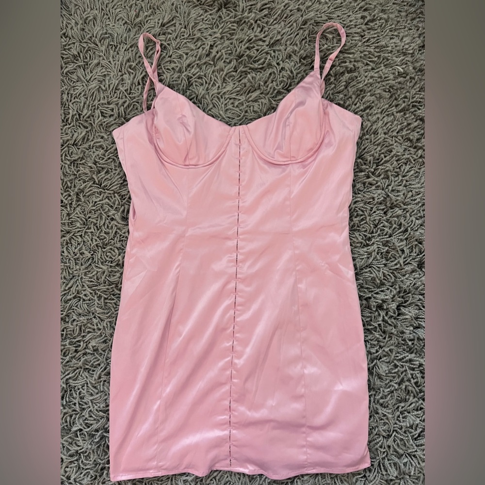 Lovers and Friends Light Pink Mini Dress Corset